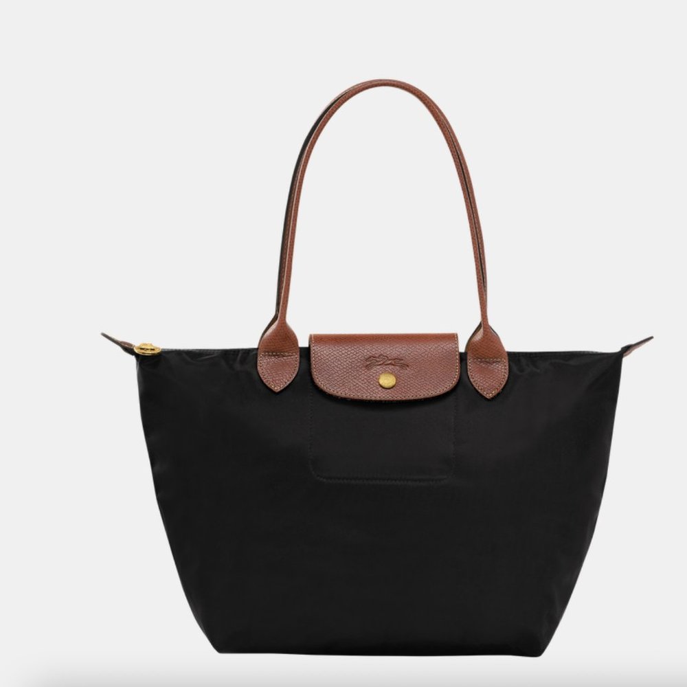 LE PLIAGE ORIGINAL M TOTE BAG Black - Recycled Canvas